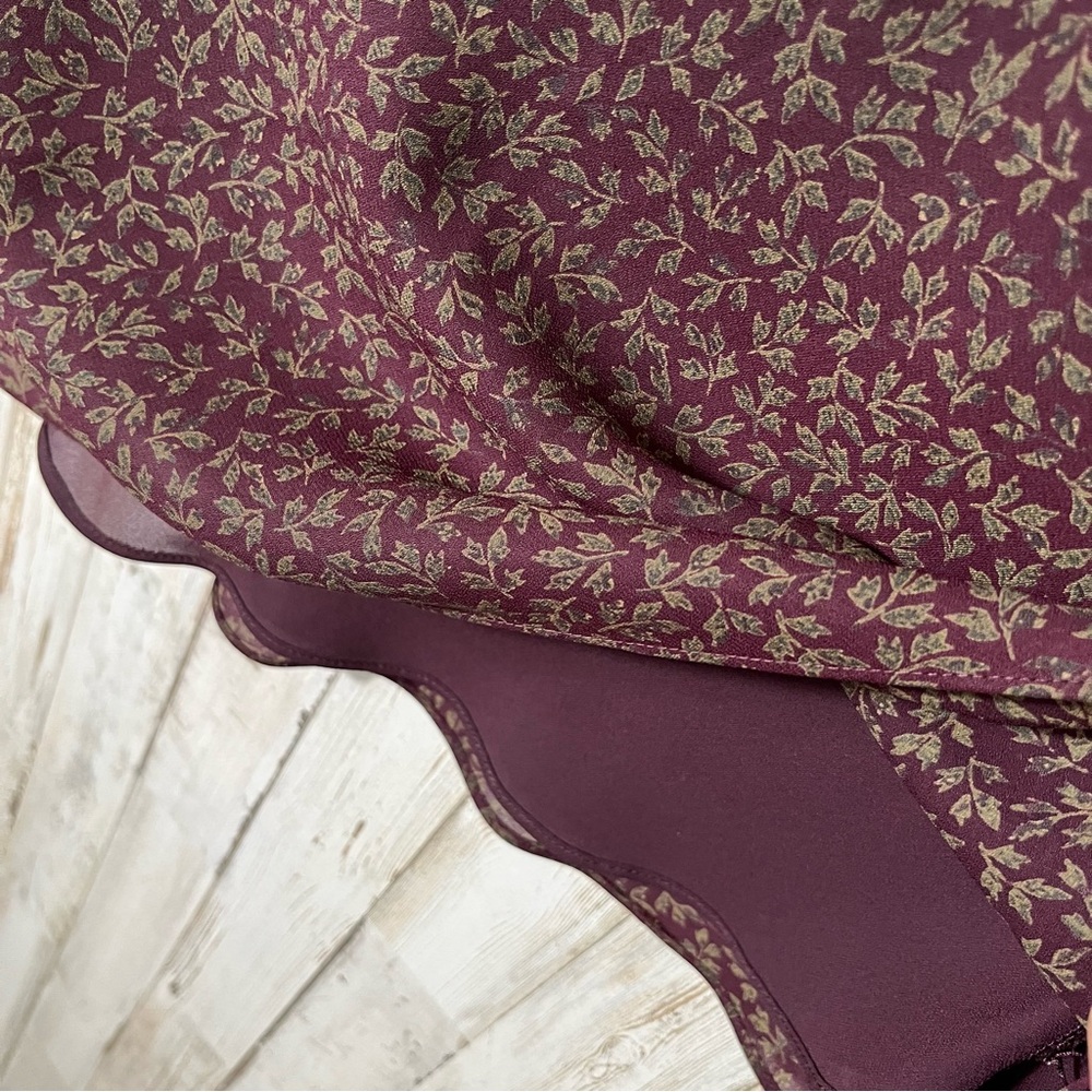 Vintage Y2K Old Navy Purple Floral Grunge Mini Skirt Womens Size Small - Picture 2 of 4